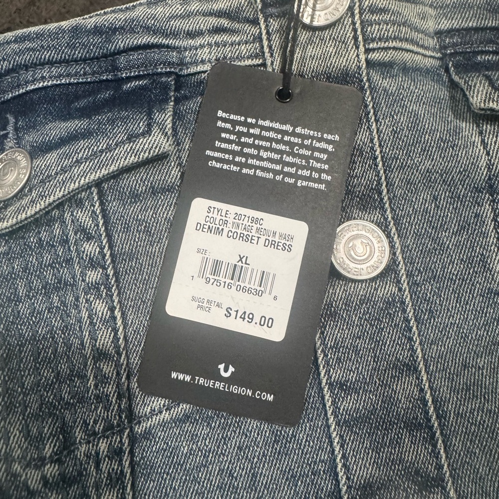 Denim Corset Dress - Picture 3 of 4